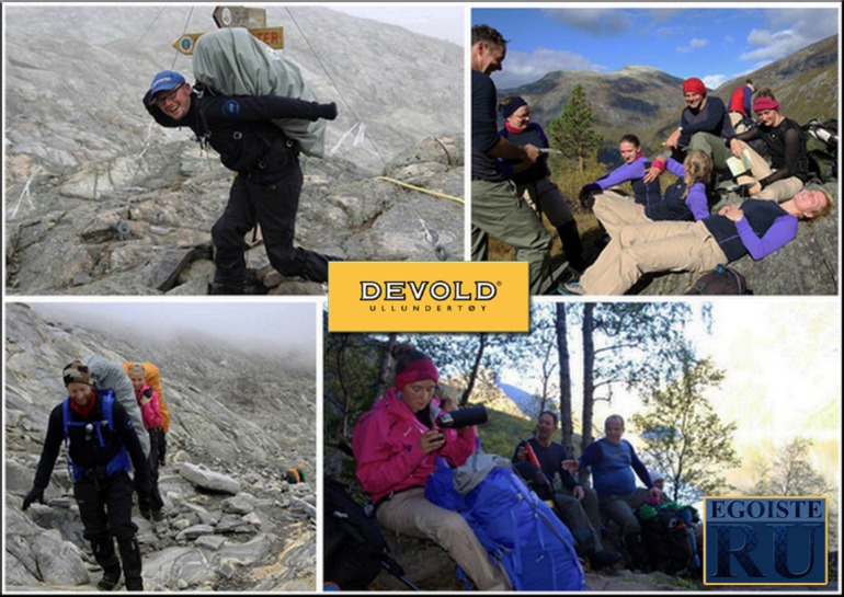 DEVOLD, в сентябре месяце 2013, подвергла серьезным испытаниям выпускаемое термобельё в Tafjord Mountains (DEVOLD product testing in the Tafjord Mountains). Купить в Москве DEVOLD.