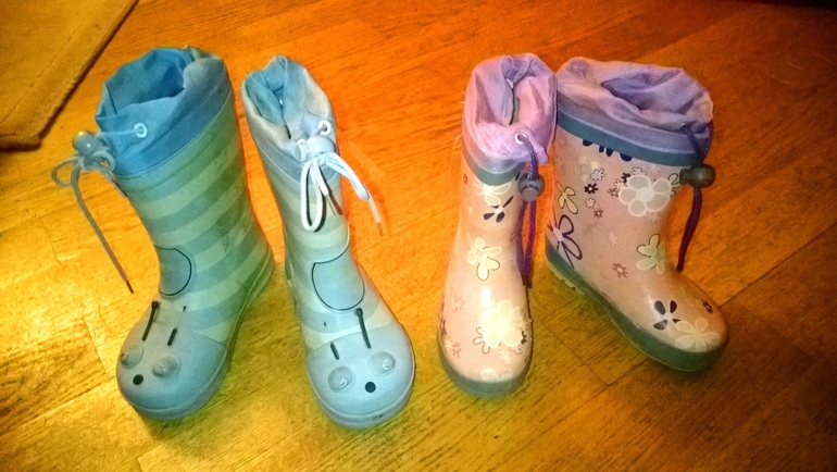 Отдам резиновые сапожки 25 р-р д/д и 26 р-р д/м, р-н м.Каховская