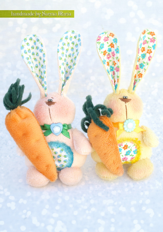 Зайцы приносящие счастье и..........морковки)))))