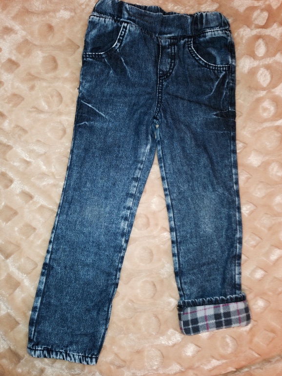 Джинсы на флисе