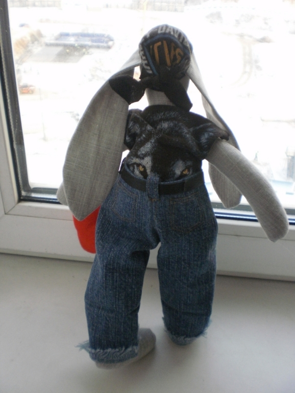 Заяц-байкер