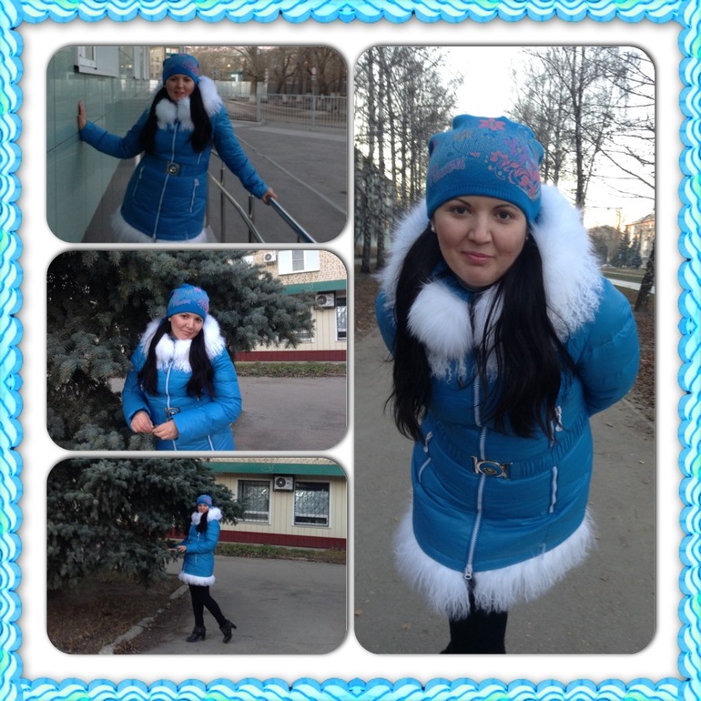 утеплилась, подготовилась к земе ))) снегурочка