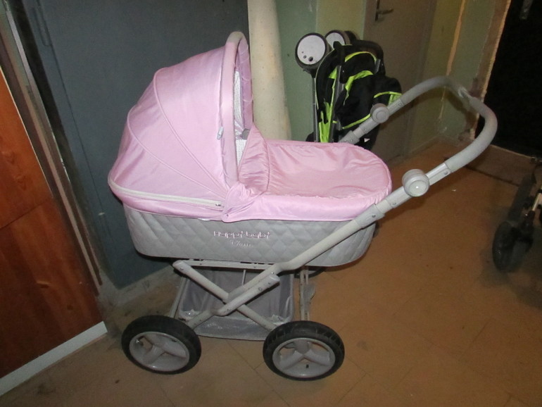 Коляска для счастливых малышей Happy Baby Samantha Lilac