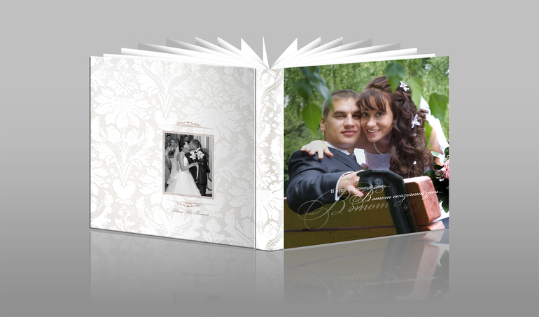 Свадебная фотокнига - классика. Аная и Саша.