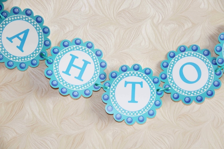 Бирюзовый конфетный набор для мальчика.