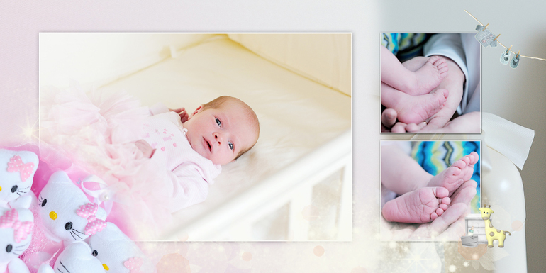 Фотокнига с выписки Катюши.