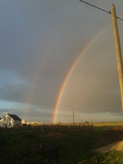 Две радуги на удачу)))