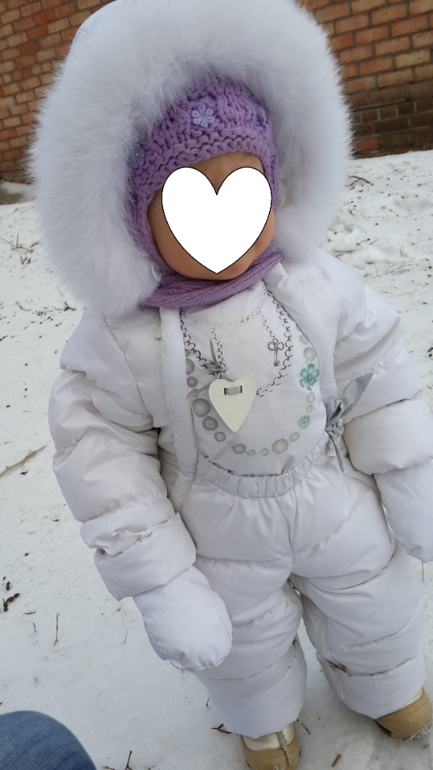 Комбинезоны на девочку б/у зима рост 80+-6