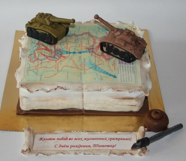 Торт с танками