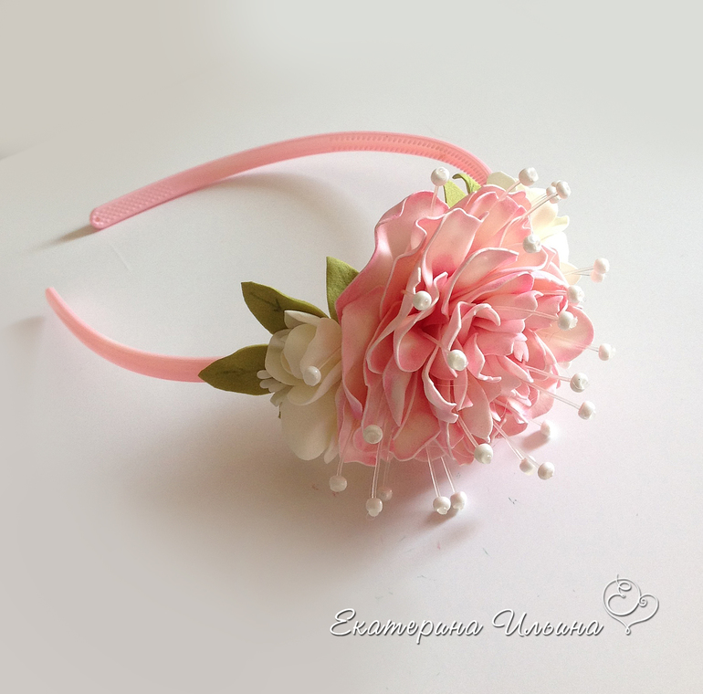 Цветочные ободки для девочек