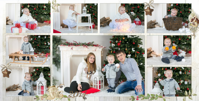 Разворот с новогоднего фотосета