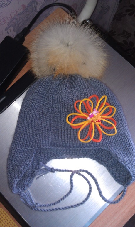 шапочка с шарфиком на заказ