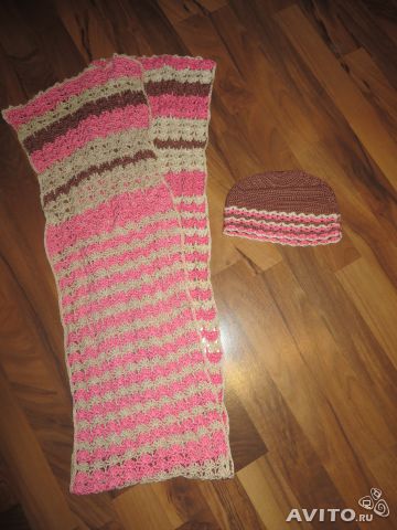 Несколько HandMade вещиц: пальто, шапка, шарф.