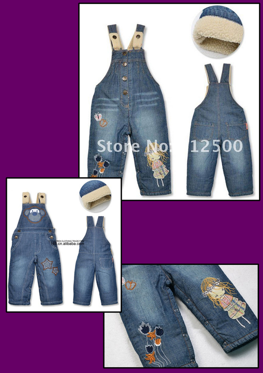 3 100 тг. Зимний джинсовый комбинезон на меховой подкладке от производителя Happy