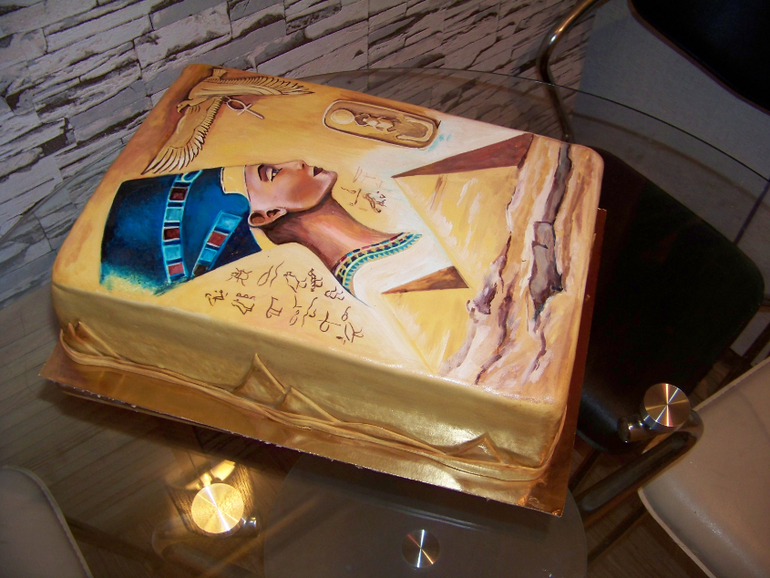 Торт Нифиртити (роспись)