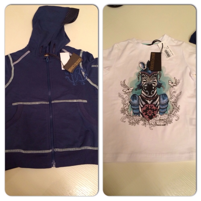 Новая футболка и кофта Cavalli на 2 года