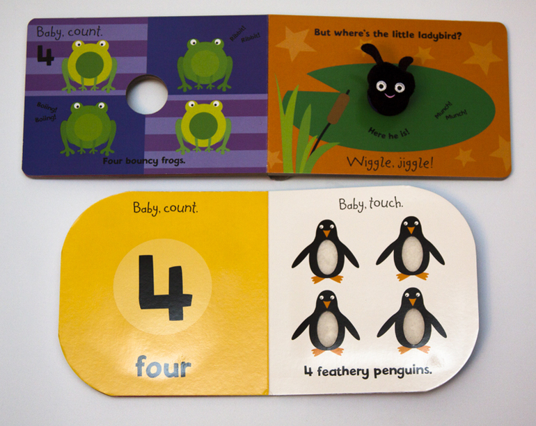 Наши книги до 1 года. С тактильными вставками