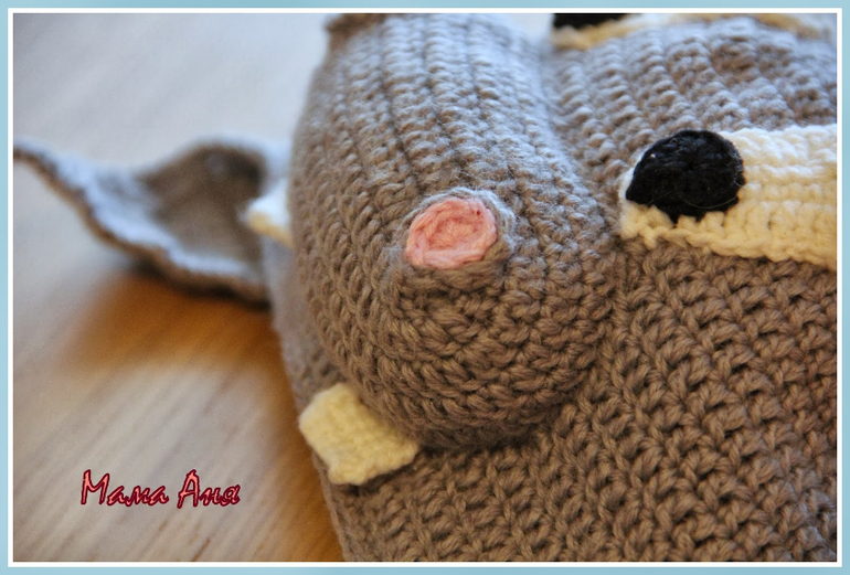 Шапочка "Бегемотик"