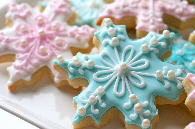 Новогоднее печенье «Лимонные снежинки»