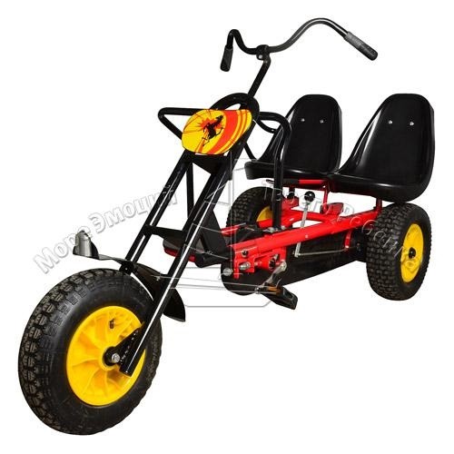 Веломобиль PROFI CHOPPER 1506 до 120 кг, 2х местный