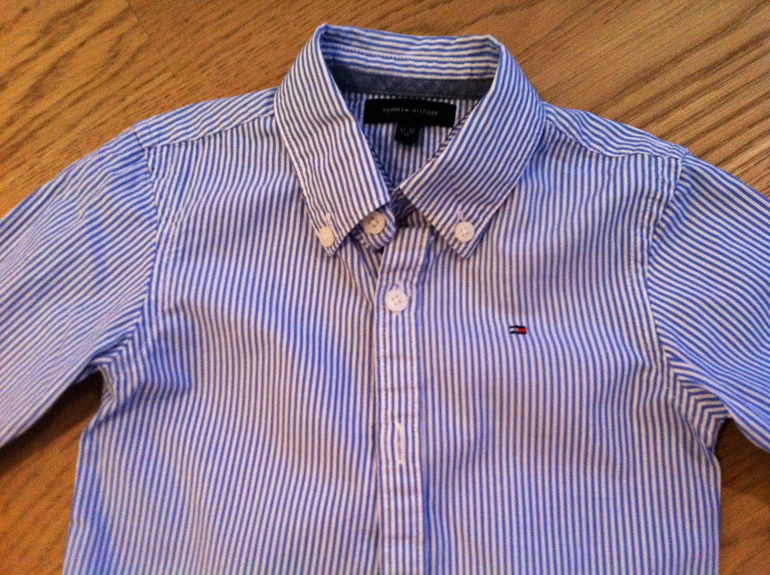 рубашка tommy hilfiger 12-18 mec.