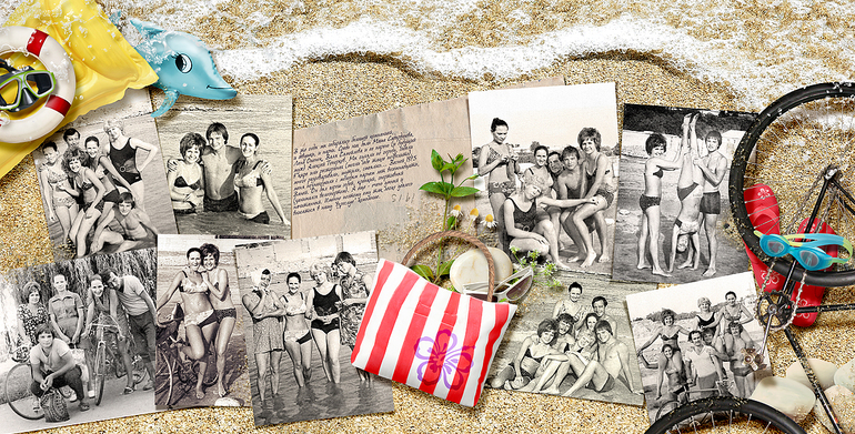 Альбом для мамы. Продолжение: Лето, тёплая река, стайкой в небе облака