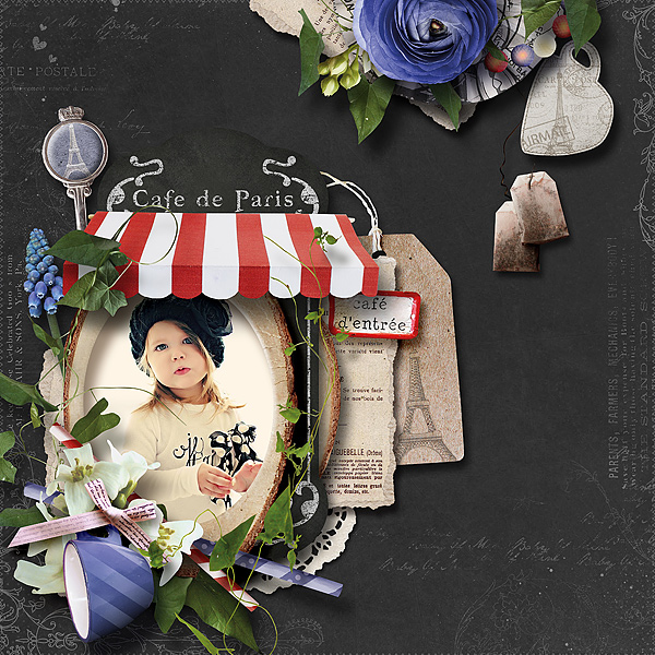 Cafe in Paris by WendyP Designs