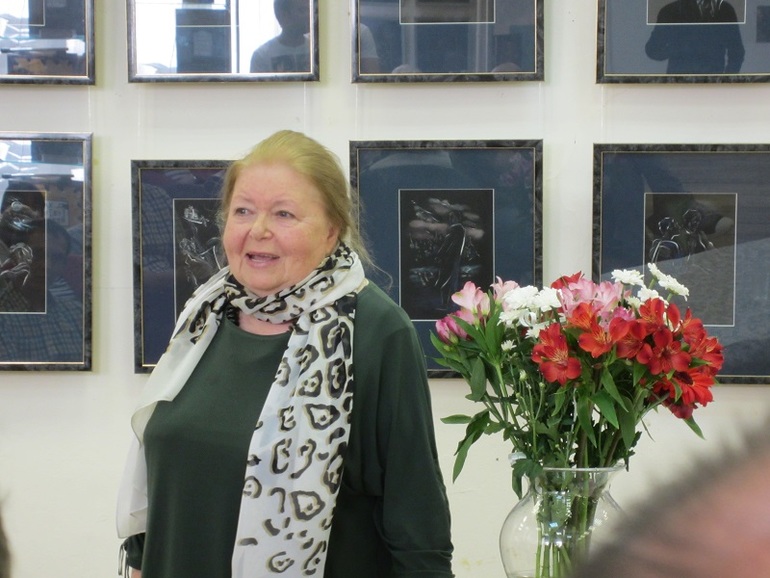 На выставке