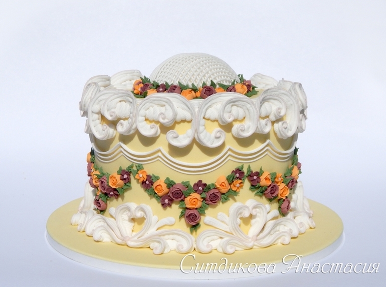 Скроллы и цветы - любимый айсинг