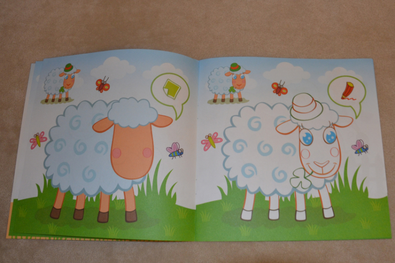 Наклейки, раскраски, найди отличие - 3 в 1